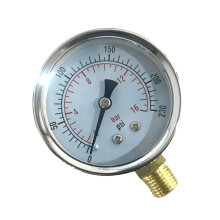 Nauwkeurige manometer met een diameter van 60 mm-0 tot 16 bar
