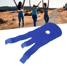 Knieorthese mit Feder Blau Klett für Sportarten