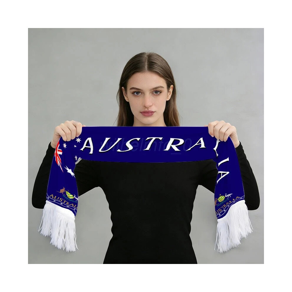 (Australia) UK - 2026 World Cup Supporter Scarf, National Team Neckwear for Stadium Fans