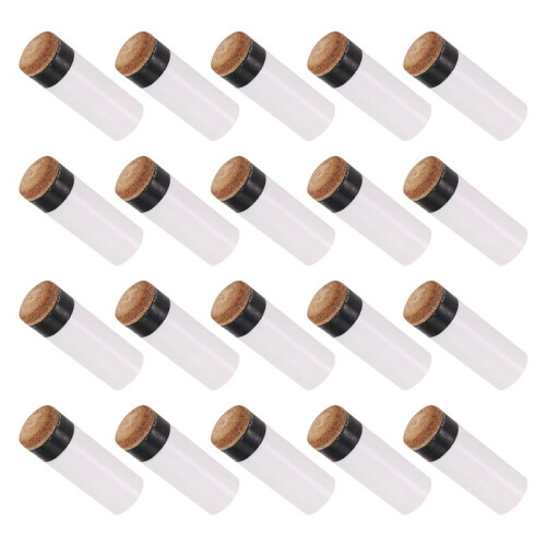 20Sets Billiard Cue Tips with Pool Cue Stick Ferrules 12mm Billiard Screw- Tips Replacement for Nine