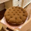 Chocolate Cookie Seat Cushion Soft PP Cotton 1