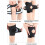Nylon Patellar Support Strap Suitable for Knee-Black M 2