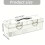 Clear Calligraphy Accessory Holders Case With-2 storage boxes 4