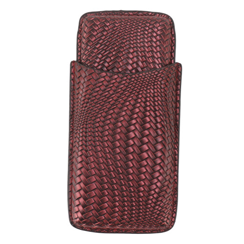 Leather 3 Finger Cigar Humidor Case