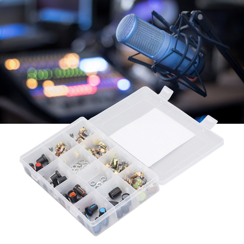 75Pcs Linear Rotary Potentiometer Set