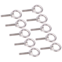 10Pcs M6 Eye Screws 304 Steel Lifting
