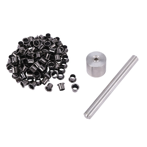1Set Tools+100Pcs Rivets Nail Installation Tools with Silver Brass Nails