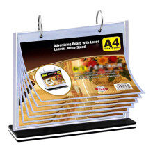 Stojak na Menu A4 z Klapką Wielostronicowy Stojak na Karty Stojak na Menu Stojak na Menu Menu na Biurko Ramka na ZdjęCia do Albumu
