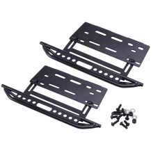 Metal Side Step Side Pedal Foot-Plate Sliders for 1/10 RC Crawler Axial SCX10 SCX10 II 90046 Shell