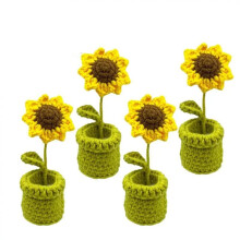 Blomsterstolsben 4st Stolben Golvskydd Möbelstrumpa Elastisk Halkfri Solrosdesign för Ovala Möbelben