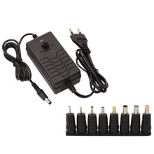 24-36V avec 8 Adaptateurs 72W Alimentation à DéCoupage à Vitesse RéGlable Adaptateur Secteur Universel AC RéGlable Prise EuropéEnne