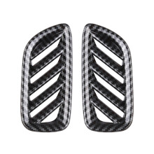 For Palisade 2023 Car Styling Carbon Fiber Car Dashboard Air Outlet Vent Trim Cover Sticker Decoration Frame