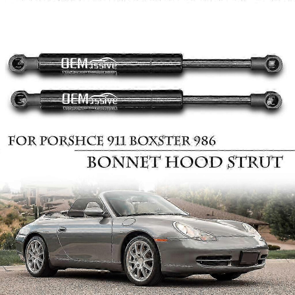 2X Bonnet Front Hood Lift Struts Support Shock Gas Spring Holder For Porsche Boxster 986 1996-2004 911 996 1999-2004 99651155101Edition A 6900003540456