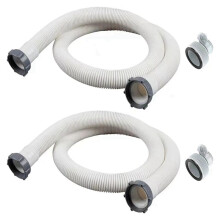 2 Stück 1,5 Zoll Oberirdische Poolschläuche mit 2 Schlauchadaptern Vom Typ B, Set für Schlauchadapter, Filterpumpe, Schlauchanschlüsse