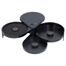 Glass Rimmer 3 Tier Storage for Salt Sugar Lime
