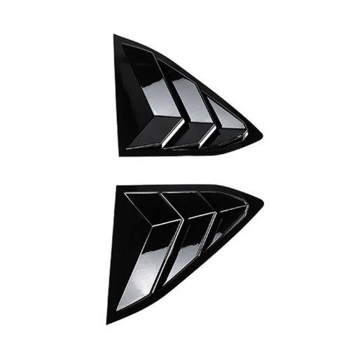 For  Corvette C8 2020-2023 Car Rear Triangle Window Shutters Triangle Sunshade Modified Black