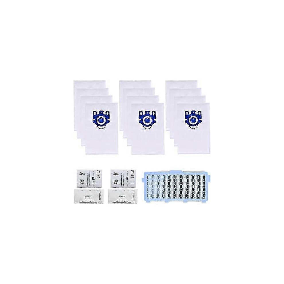 Vacuum Cleaner Bags For Miele Complete C1, Airclean Branded Vacuum Bags With Motor Protection Filters For Compact C1 Szrh A-J 6900003540661