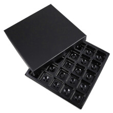 Boxes For Chocolates Chocolate Wrapping Box Birthday Party Candy Packing Black Paper Rectangular Shape 22.50X22.50X3.50CM 1Pack22.50X22.50X3.50CMBlack