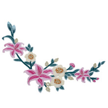 Patchs de fleurs en fil adaptés à la décoration de sacs et de-L
