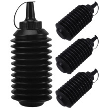 4Pièces Boîtes De Rangement Pliables En PP Noir Pour Perles Extérieur