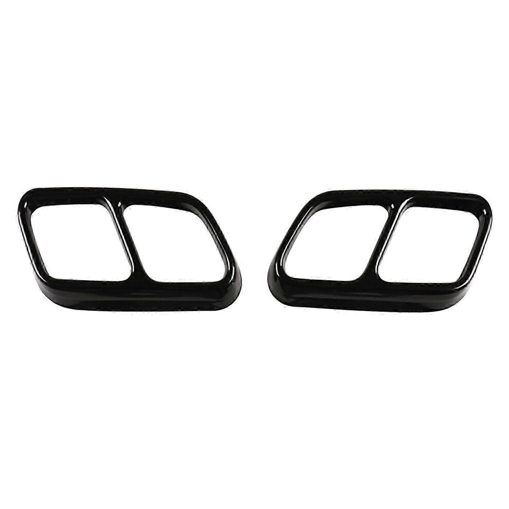 For Mercedes- Cls W218 2012-2017 Stainless Steel Exhaust Pipe Tube Cover Stickers Car Accesso Szrh A-B Black 6900003545697
