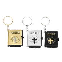 3Pcs Miniature Bible Keychains Bulk Christian Souvenirs Multi Color