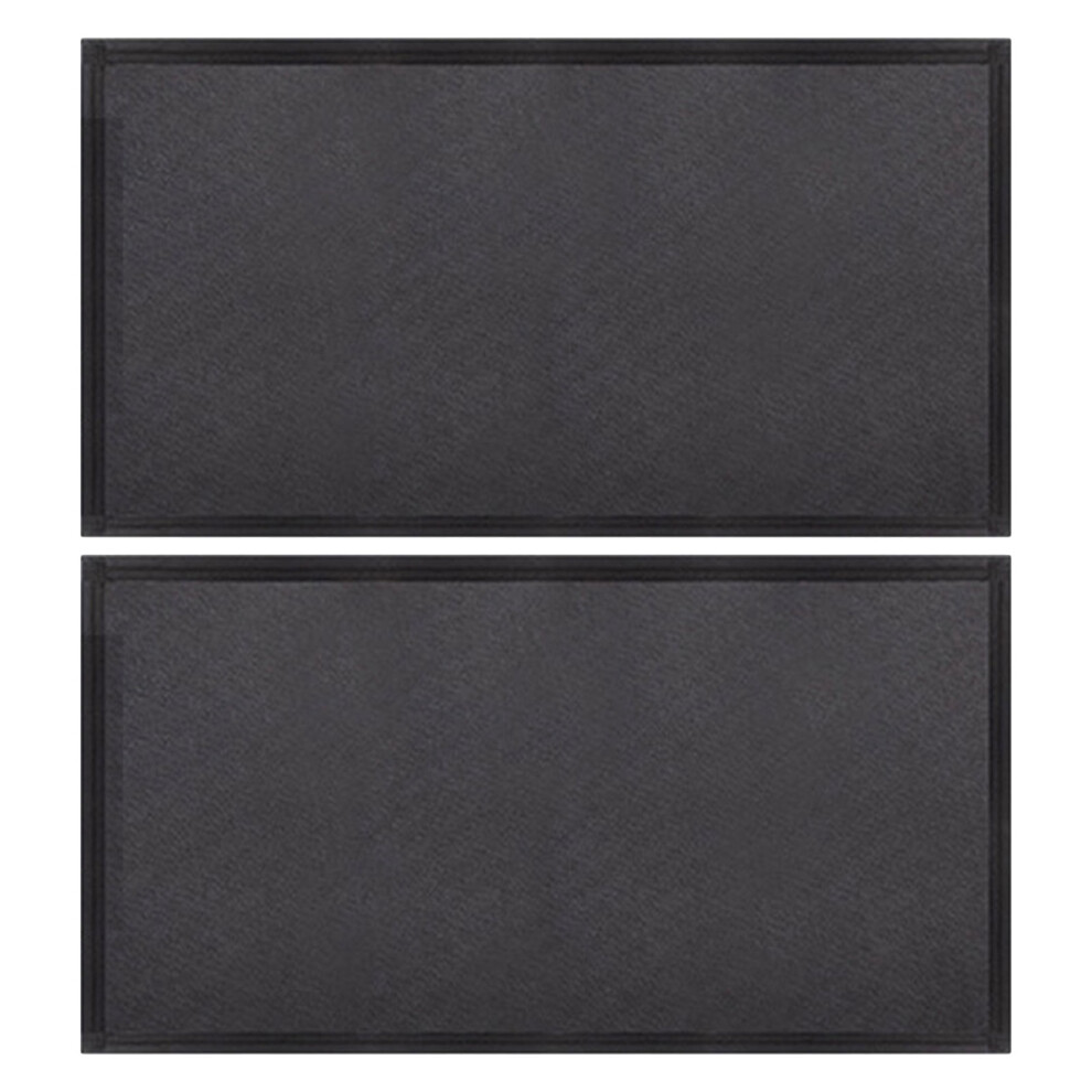 2Pcs Magnetic Car Roof Sunshade Curtain Mosquito Net For Camping Black 334096508080