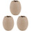 3Pcs Ceramic Eggshell Shaped Bowls Multi-Color Food Serving Snack Tray 1