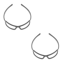 2Pcs Durable Plastic Black Headbands Like Sunglasses for Women Fashion