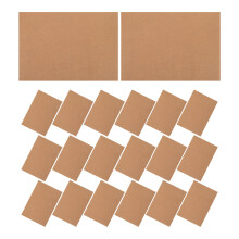 100Pcs Brown Kraft Cardboard Sheets Durable Chipboard for DIY Projects
