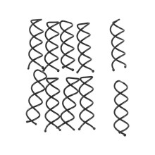 10 Pieces epingle en spirale (Noir)