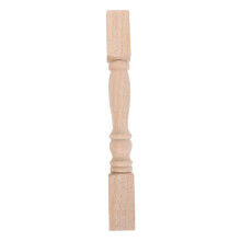 Unpainted Khaki Wood Railing Posts for Interior Stair Balusters