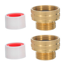 1Set Heavy Duty Brass Garden Hose Quick Connector Fitting Golden Color