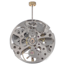 Zilveren Skelet Mechanische Horlogemotor Koperen DIY Onderdelen