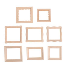 8St Mini Fotolijst Set Beige Voor Creatieve Poppenhuis