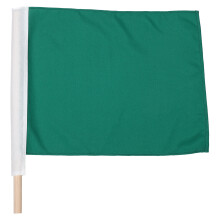 1Drapeau Vert De Signal Main Pour Sport, Travaux Transport Fiable