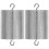 2Pcs Metal Hooked Weight Set 200G Silver for Lab Science Experiments 1