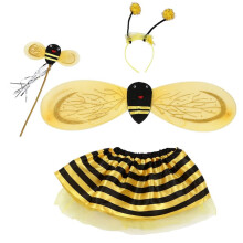 4St Humla Honung Flickor Barn Fairy Halloween Fancy Dress  FestdräKt