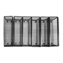 6pcs Drawer Organizer,Silverware Organizer for Kitchen, Utensil Cutlery Tray Mesh Metal Organizer