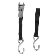 1in 25mm Black Ratchet Straps 800kg