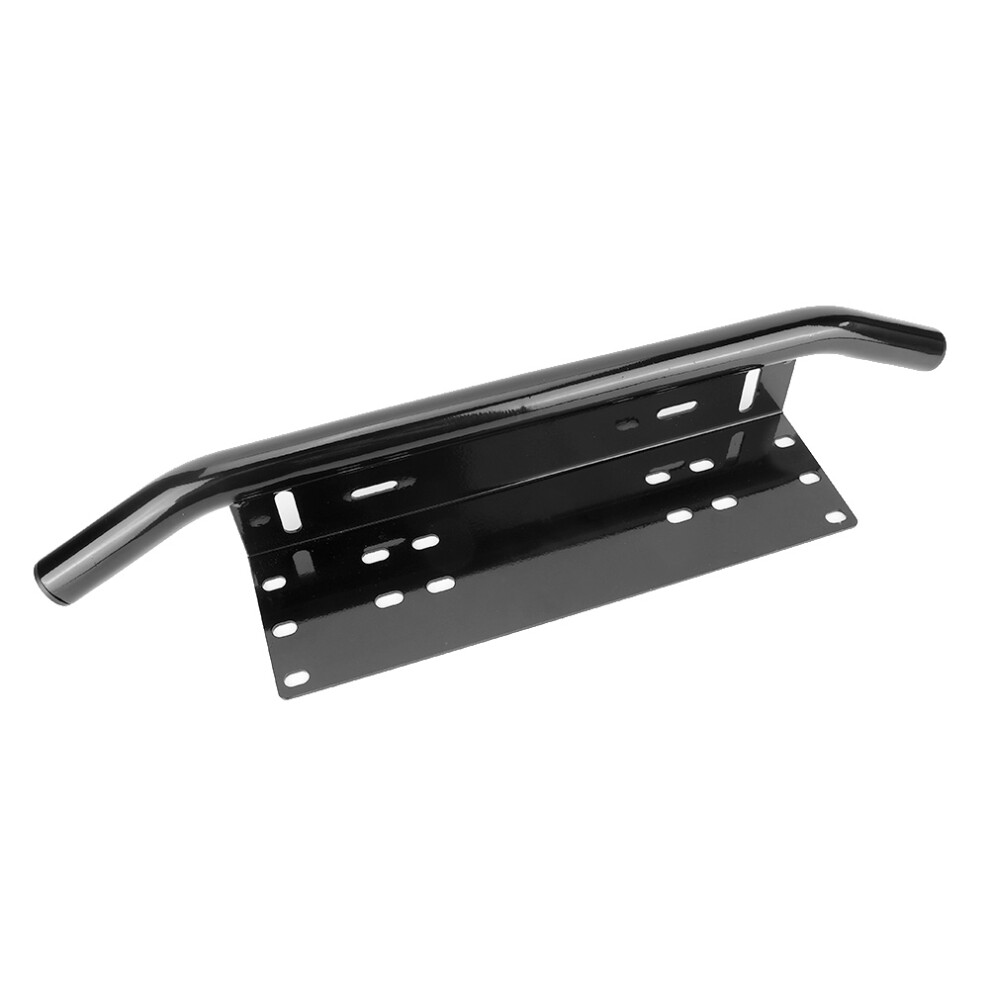 Aluminium Licence Plate Bracket With Led Black 7340572563385