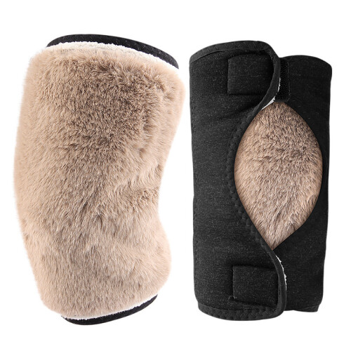 Thermal Knee Warmers - Fleece Lined for Maximum Comfort Camel