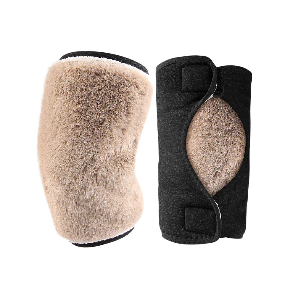 Thermal Knee Warmers - Fleece Lined For Maximum Comfort Camel 7314280754755