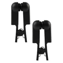 Ear Clip Electrode Rubber Black Compatible for Tens 7000 & Standard Tens Units, Reusable Ear Clip Accessory, 1 Pair Hwy