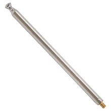 13.6" 345mm FM Radio TV Telescopic Whip Antenna Aerial Silver Tone