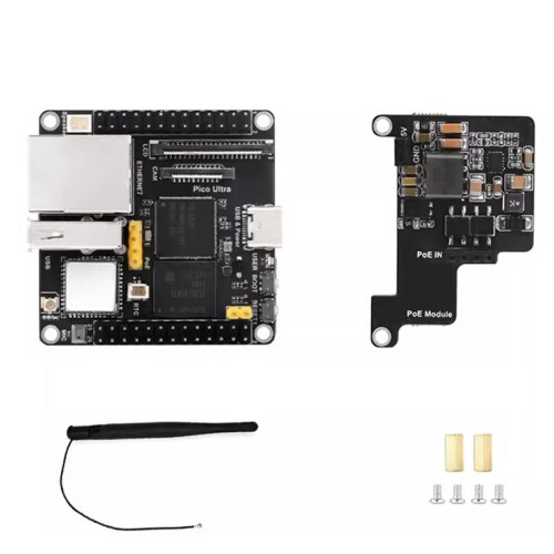 För Luckfox  Ultra WiFi Development Board+POE-Modul RV1106 RISC-V Linux WiFi6+BT5.2 8G EMMC Stöder PoE Ethernet