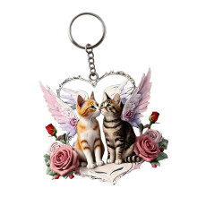 Adorable 2D Printed Kitty Hanging Charm Suitable For Cars And-B