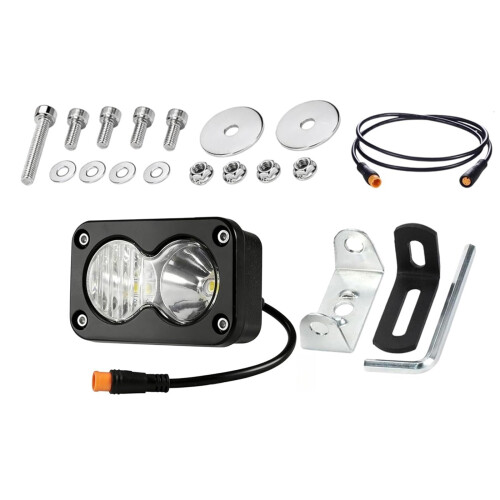 Adjustable Mounting Off Roading Bicycles Light 1.5A-White