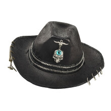 Trendy Gothic Style Jazz Cap For Adults Lightweight And-Black