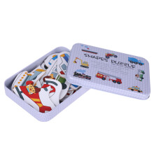 Vehicle-Themed Wooden Puzzle Early Learning Toy